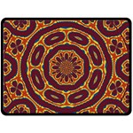 Geometric Tapestry Double Sided Fleece Blanket (Large)  80 x60  Blanket Front