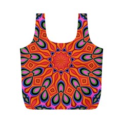 Abstract Art Abstract Background Full Print Recycle Bags (m)  by Celenk