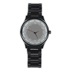 Kaleidoscope Pattern Kaleydograf Stainless Steel Round Watch by Celenk