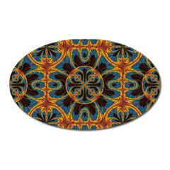 Tapestry Pattern Oval Magnet by linceazul