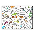 Desktop Pattern Art Graphic Design Double Sided Fleece Blanket (Small)  45 x34  Blanket Back