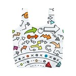 Desktop Pattern Art Graphic Design Full Print Recycle Bags (M)  Back