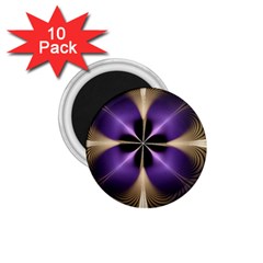 Fractal Glow Flowing Fantasy 1 75  Magnets (10 Pack)  by Celenk