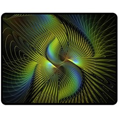 Fractal Abstract Design Fractal Art Fleece Blanket (medium)  by Celenk