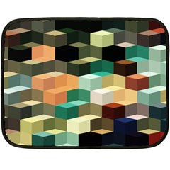 Art Design Color Pattern Creative 3d Double Sided Fleece Blanket (mini)  by Celenk