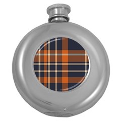 Abstract Background Pattern Textile 6 Round Hip Flask (5 Oz) by Celenk