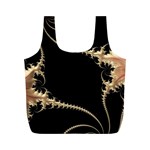 Fractal Art Design Pattern Texture Full Print Recycle Bags (M)  Front