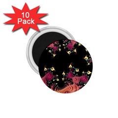 Fractal Fantasy Art Design Swirl 1 75  Magnets (10 Pack)  by Celenk