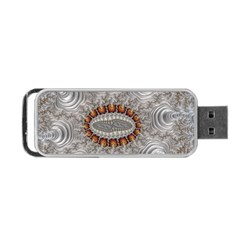 Fractal Fantasy Design Imagination Portable Usb Flash (two Sides) by Celenk