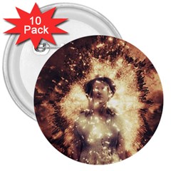 Science Fiction Teleportation 3  Buttons (10 Pack)  by Celenk