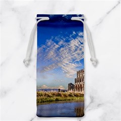Ruin Church Ancient Architecture Jewelry Bag by Celenk
