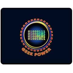 Geek Power Fleece Blanket (medium)  by linceazul