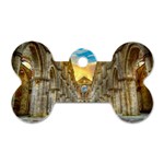 Abbey Ruin Architecture Medieval Dog Tag Bone (Two Sides) Front