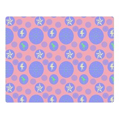 Pink Retro Dots Double Sided Flano Blanket (large)  by snowwhitegirl