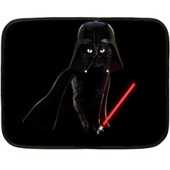 Darth Vader Cat Fleece Blanket (mini) by Valentinaart
