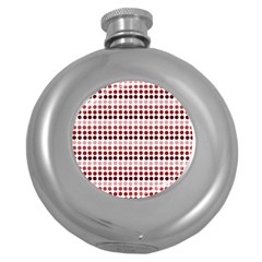 Reddish Dots Round Hip Flask (5 Oz) by snowwhitegirl