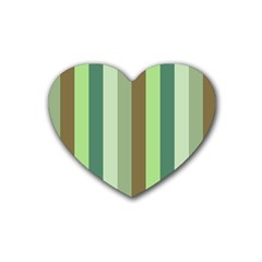 Pistachio Ice Cream Rubber Coaster (heart)  by snowwhitegirl