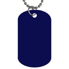 Dark Navy Dog Tag (two Sides) by snowwhitegirl