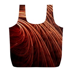 Abstract Fractal Digital Art Full Print Recycle Bags (l)  by Nexatart