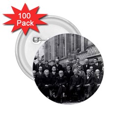 1927 Solvay Conference On Quantum Mechanics 2 25  Buttons (100 Pack)  by thearts
