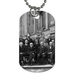 1927 Solvay Conference On Quantum Mechanics Dog Tag (one Side) by thearts