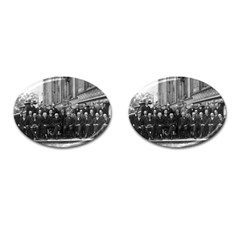1927 Solvay Conference On Quantum Mechanics Cufflinks (oval) by thearts