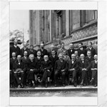 1927 Solvay Conference on Quantum Mechanics Canvas 20  x 24   19.57 x23.15  Canvas - 1