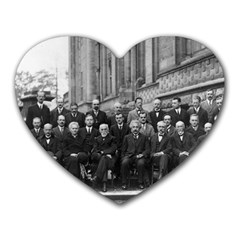 1927 Solvay Conference On Quantum Mechanics Heart Mousepads by thearts