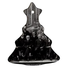 1927 Solvay Conference On Quantum Mechanics Christmas Tree Ornament (two Sides) by thearts
