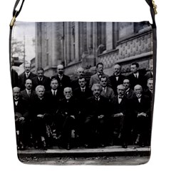 1927 Solvay Conference On Quantum Mechanics Flap Messenger Bag (s) by thearts