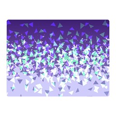 Purple Disintegrate Double Sided Flano Blanket (mini)  by jumpercat