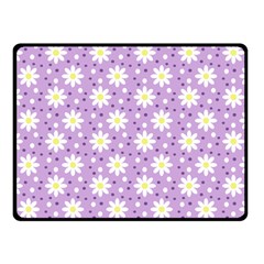 Daisy Dots Lilac Fleece Blanket (small) by snowwhitegirl
