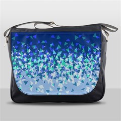 Blue Disintegrate Messenger Bags by jumpercat