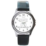 Gamer Round Metal Watch Front