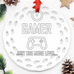 Gamer Ornament (round Filigree) by Valentinaart