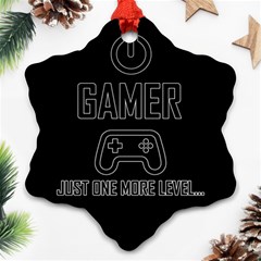 Gamer Snowflake Ornament (two Sides) by Valentinaart