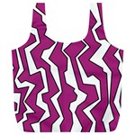 Electric Pink Polynoise Full Print Recycle Bags (L)  Front