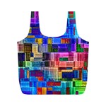 Background Art Abstract Watercolor Full Print Recycle Bags (M)  Front