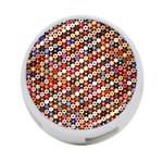 mosaic pattern quilt pattern 4-Port USB Hub (One Side) Front