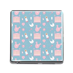 Baby Pattern Memory Card Reader (square) by snowwhitegirl