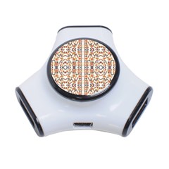 Multicolored Geometric Pattern  3-port Usb Hub by dflcprints