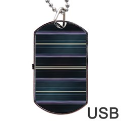 Modern Abtract Linear Design Dog Tag Usb Flash (one Side) by dflcprints