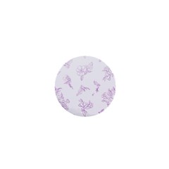 Beautiful,violet,floral,shabby Chic,pattern 1  Mini Magnets by NouveauDesign