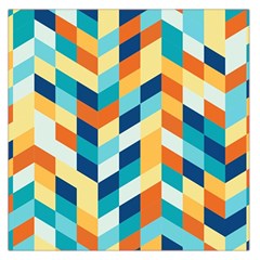 Geometric Retro Wallpaper Large Satin Scarf (square) by Nexatart