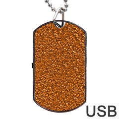 Sparkling Glitter Terra Dog Tag Usb Flash (two Sides) by ImpressiveMoments