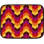 Geometric Pattern Triangle Fleece Blanket (Mini) 35 x27  Blanket
