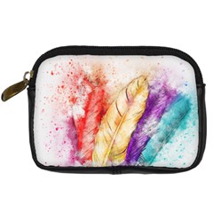 Feathers Bird Animal Art Abstract Digital Camera Cases by Nexatart