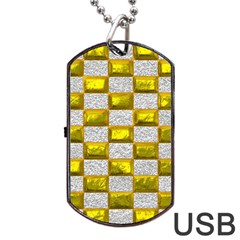 Pattern Desktop Square Wallpaper Dog Tag Usb Flash (one Side) by Nexatart