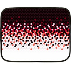 Flat Tech Camouflage Reverse Red Double Sided Fleece Blanket (mini)  by jumpercat