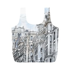 Architecture Building Design Full Print Recycle Bags (m)  by Nexatart